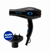 B.S BRENSS SECADOR 3300 SMART NEGRO-AZUL + DIFUSOR UNIVERSAL - Miniatura 1
