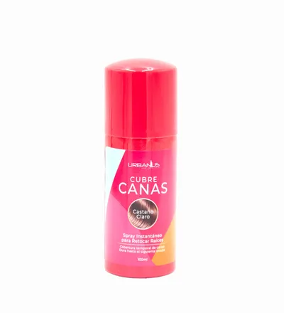 URBANUS CUBRE CANAS EN SPRAY CASTAÑO CLARO X 100ML - Producto de belleza y estética en Almacén Sandra