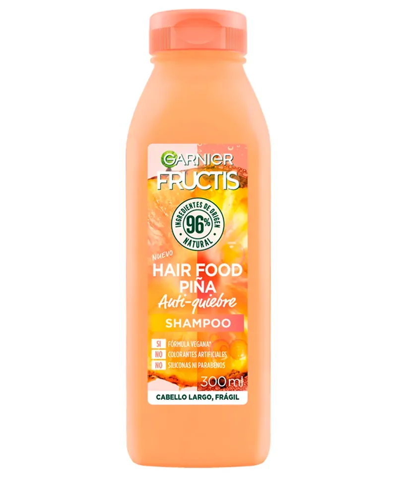 GARNIER FRUCTIS SHAMPOO HAIR FOOD PIÑA ANTI-QUIEBRE X 300ML - Producto de belleza y estética en Almacén Sandra