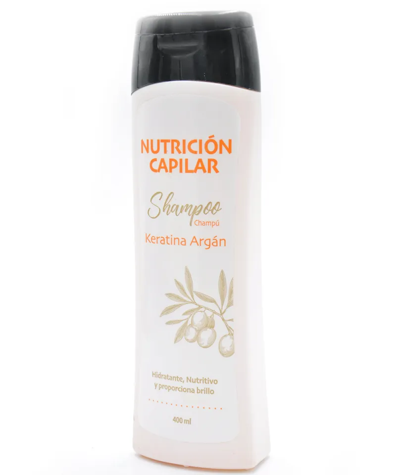 NUTRICION CAPILAR SHAMPOO KERATINA ARGAN X 400ML - Producto de belleza y estética en Almacén Sandra