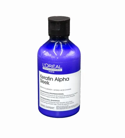 LOREAL SHAMPOO KERATIN ALPHA SLEEK X 300ML - Producto de belleza y estética en Almacén Sandra