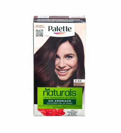 PALETTE TINTE NATURALS SIN AMONIACO CHOCOLATE OSCURO N.3.68 X 50ML - Producto de belleza y estética en Almacén Sandra