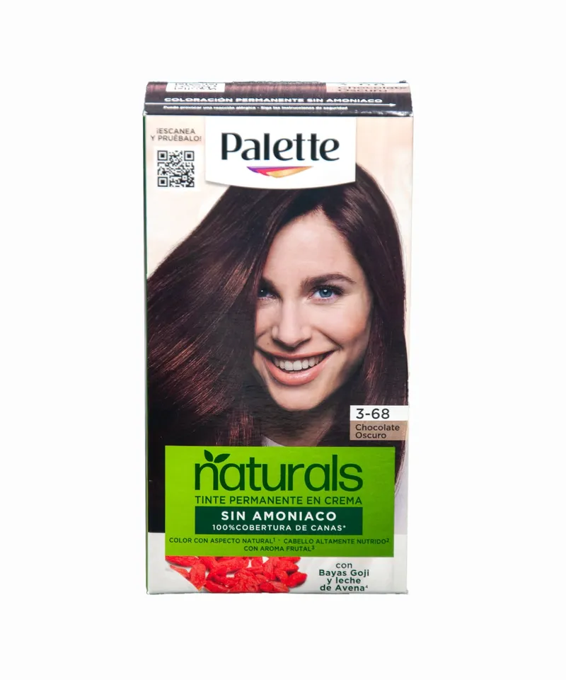 PALETTE TINTE NATURALS SIN AMONIACO CHOCOLATE OSCURO N.3.68 X 50ML - Producto de belleza y estética en Almacén Sandra