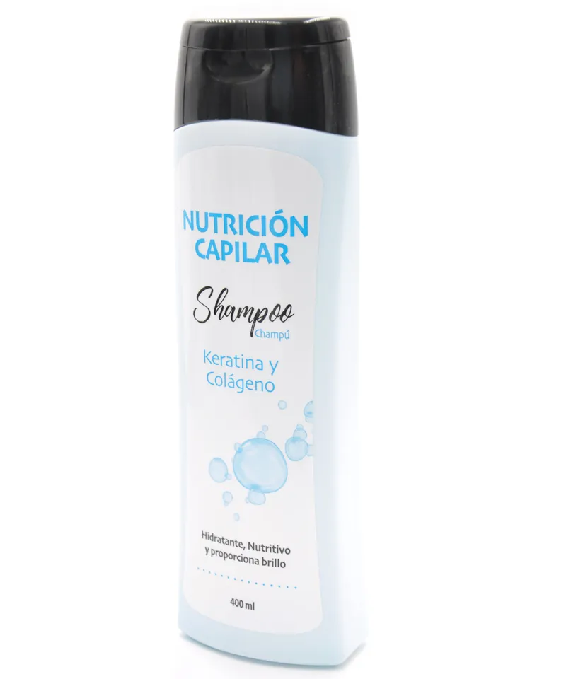 NUTRICION CAPILAR SHAMPOO KERATINA Y COLAGENO X 400ML - Producto de belleza y estética en Almacén Sandra