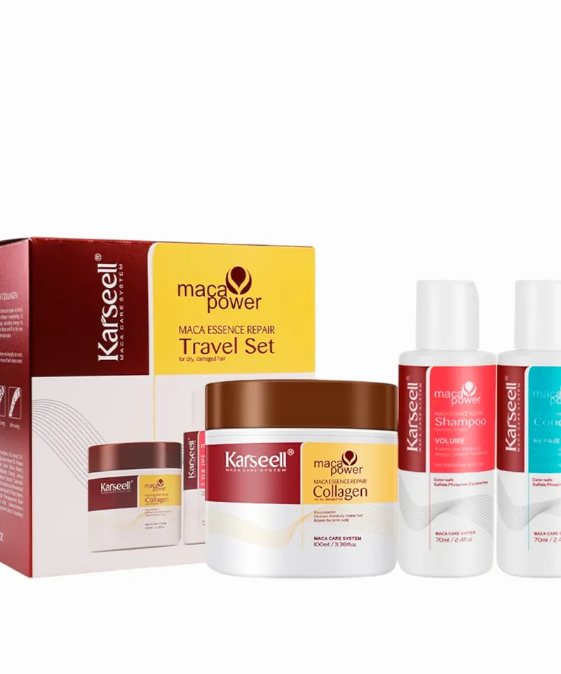 KARSEELL SET VIAJERO MASCARILLA X100+SHAMPOO X 70ML+ACONDICIONADOR X70ML - Producto de belleza y estética en Almacén Sandra