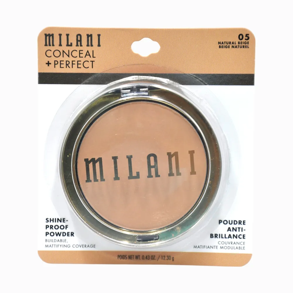 MILANI CONCEAL + PERFECT SHINE PROOF POWDER N.05 NATURAL BEIGE X 12 ...