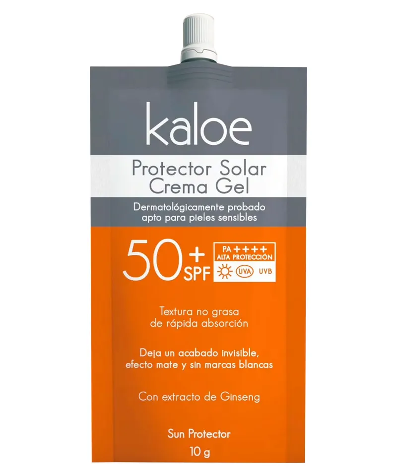 KALOE PROTECTOR SOLAR CREMA GEL X 10GR - Producto de belleza y estética en Almacén Sandra