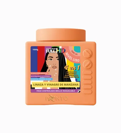PONTO FULL HD 4EN1 NIVEL LISO LINAZA Y VINAGRE DE MANZANA X 1000GR - Producto de belleza y estética en Almacén Sandra