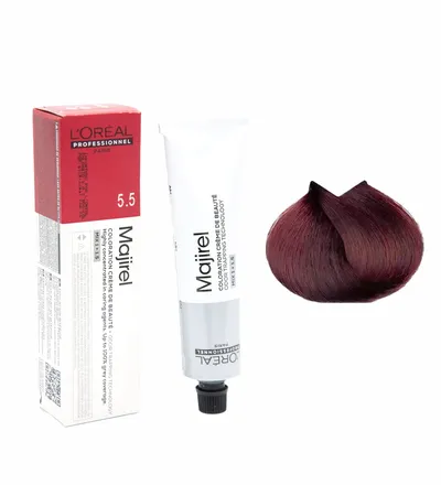 MAJIREL TINTE CASTAÑO CLARO CAOBA N.5.5 X 60GR - Producto de belleza y estética en Almacén Sandra