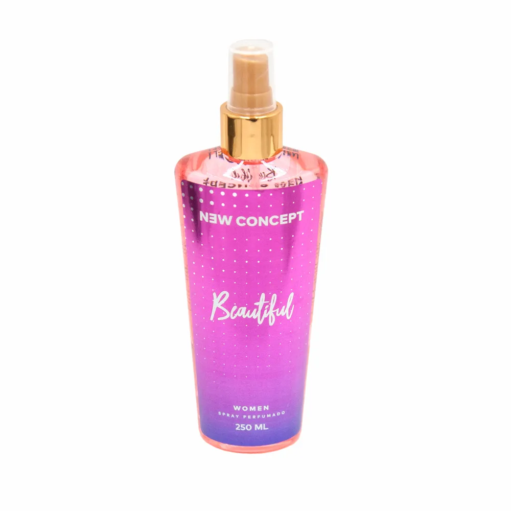 NEW CONCEPT BODY MIST SPLASH BEAUTIFUL X 250ML | Almacén Sandra ...