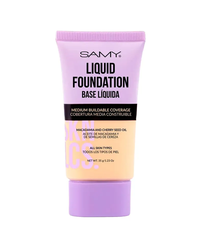 SAMY BASE LIQUID FOUNDATION SKN REF.01 LIGHT - Producto de belleza y estética en Almacén Sandra