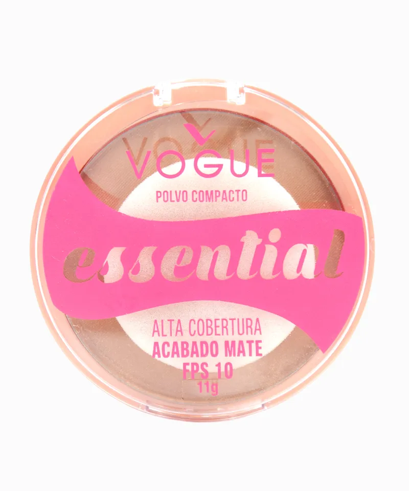 VOGUE ESSENTIAL POLVO COMPACTO ALTA COBERTURA CAPUCCINO X 11G - Producto de belleza y estética en Almacén Sandra