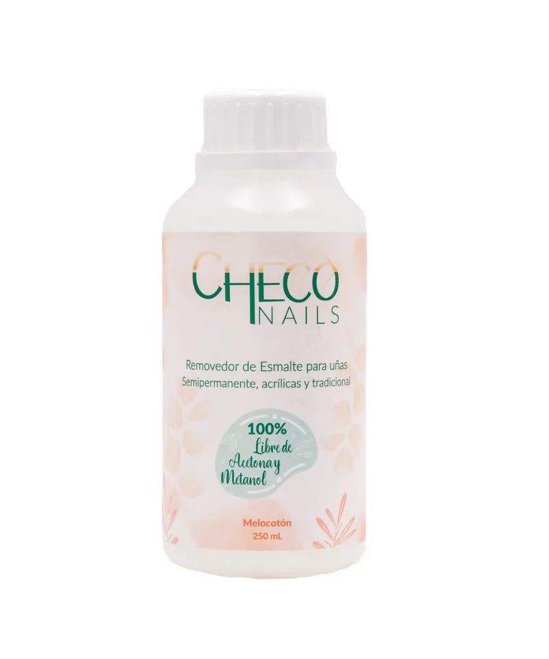 CHECO REMOVEDOR DE SEMIPERMANENTE MELOCOTON X 250CC - Producto de belleza y estética en Almacén Sandra