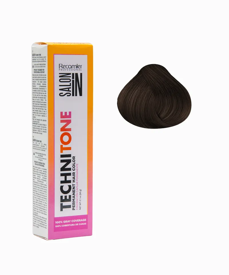 TECHNI TONE TINTE CASTAÑO CLARO NATURAL  #5.0 X 60GR* - Producto de belleza y estética en Almacén Sandra