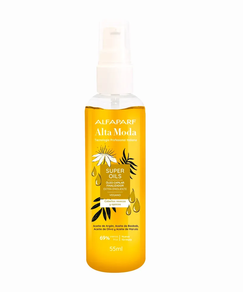 ALFAPARF ALTA MODA OLEO CAPILAR FINALIZADOR SUPER OILS X 55ML - Producto de belleza y estética en Almacén Sandra