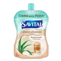 SAVITAL CREMA PARA PEINAR SERUM DE AMINOACIDOS Y SABILA X 95ML - Miniatura 1