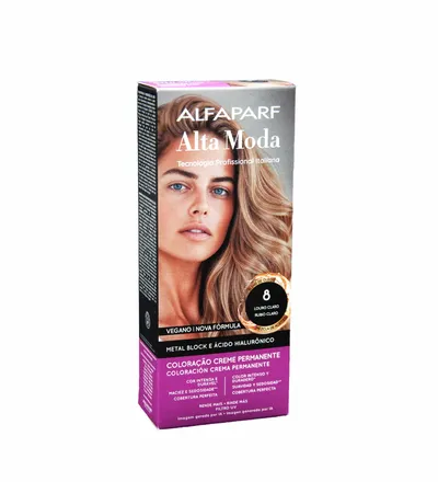 ALFAPARF ALTA MODA TINTE RUBIO CLARO N.8 X 150G - Producto de belleza y estética en Almacén Sandra