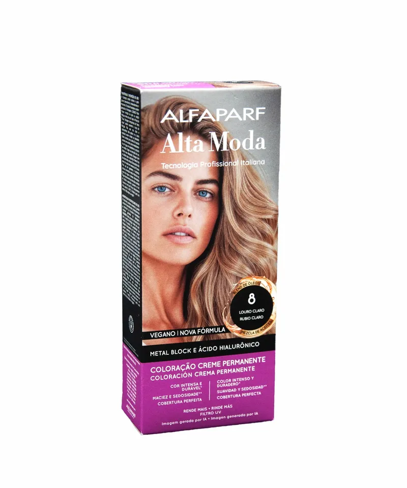ALFAPARF ALTA MODA TINTE RUBIO CLARO N.8 X 150G - Producto de belleza y estética en Almacén Sandra