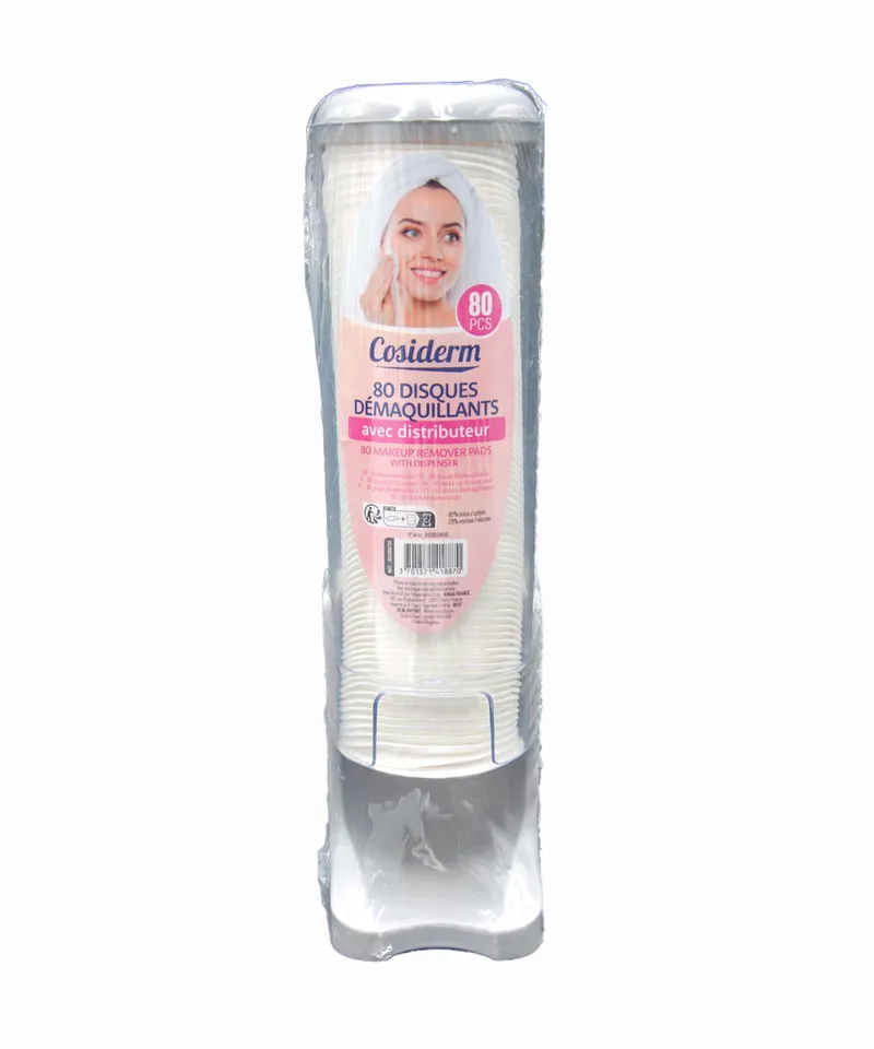 PEICOL POMOS DESMAQUILLANTE X 80 + DISPENSADOR REF: 254-21 - Producto de belleza y estética en Almacén Sandra