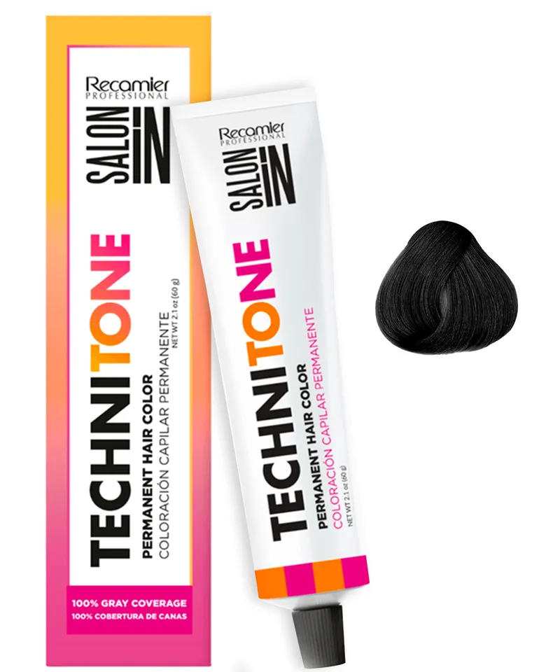 TECHNI TONE TINTE NEGRO NATURAL N. 1.0 X 60GR - Producto de belleza y estética en Almacén Sandra