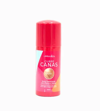 URBANUS CUBRE CANAS EN SPRAY RUBIO X 100ML - Producto de belleza y estética en Almacén Sandra
