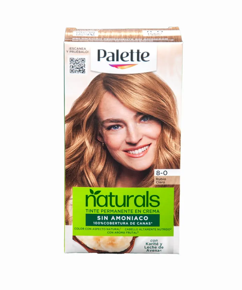 PALETTE TINTE NATURALS SIN AMONIACO RUBIO CLARO N.8.0 X 50ML - Producto de belleza y estética en Almacén Sandra