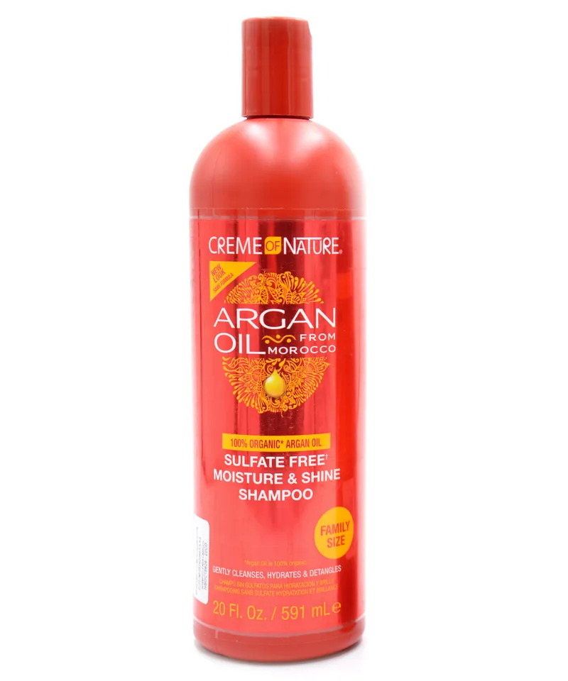 ELITE CREME OF NATURE SHAMPOO SULFATE FREE ARGAN OIL X 591ML - Producto de belleza y estética en Almacén Sandra