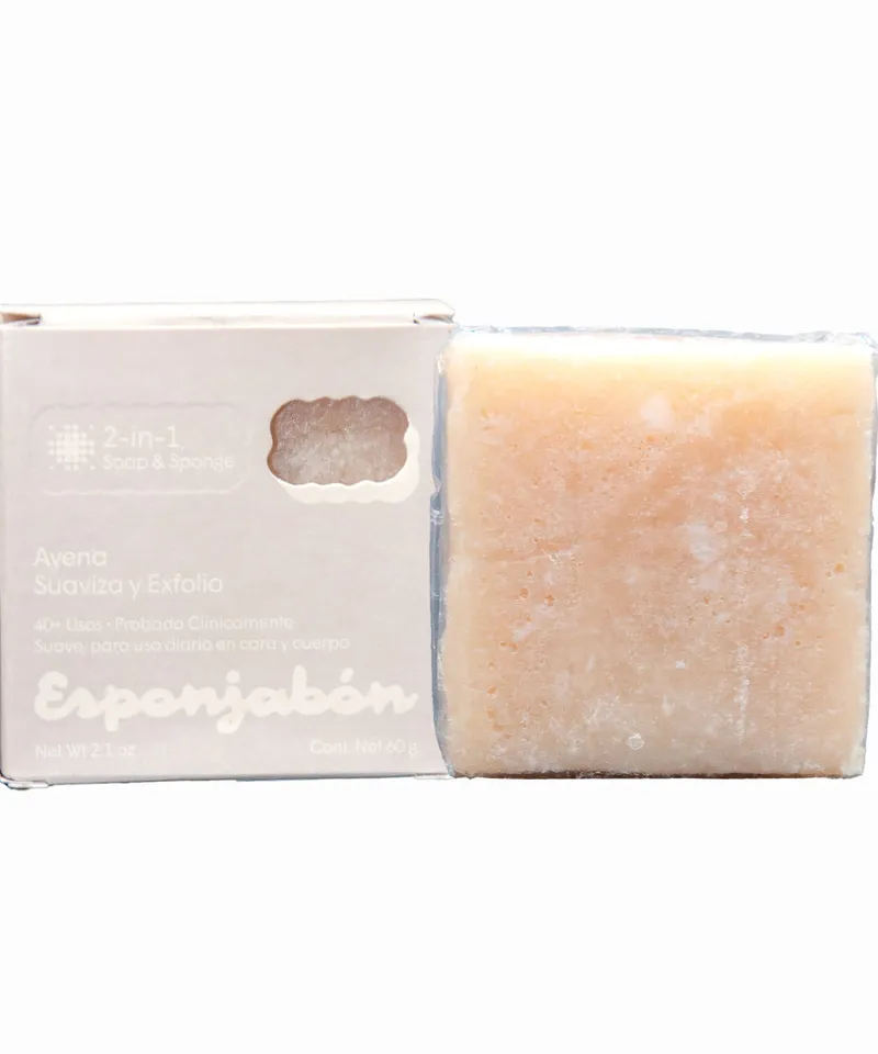 ESPONJABON 2 EN 1 AVENA MINI X 60G - Producto de belleza y estética en Almacén Sandra