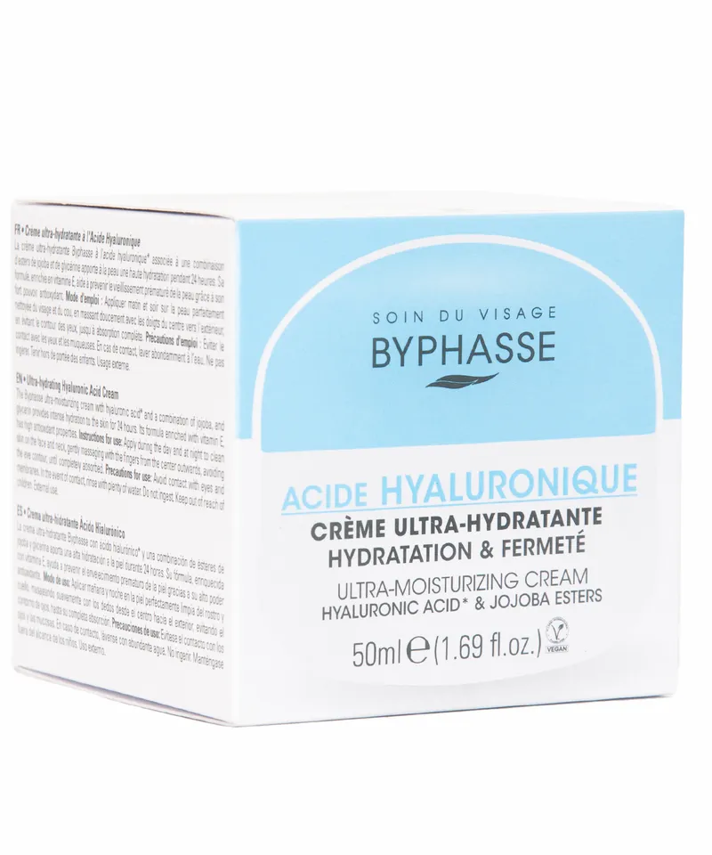 BYPHASSE CREMA ULTRAHIDRATANTE CON ACIDO HIALURONICO X 50ML - Producto de belleza y estética en Almacén Sandra