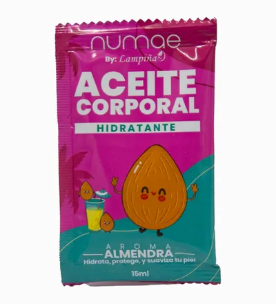 LAMPIÑA NUMAE ACEITE CORPORAL HIDRATANTE ALMENDRA X 15ML - Producto de belleza y estética en Almacén Sandra