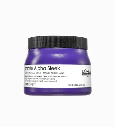 LOREAL MASK KERATIN ALPHA SLEEK X 500ML - Producto de belleza y estética en Almacén Sandra
