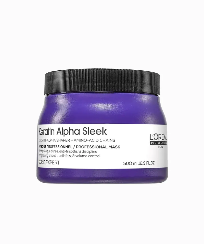 LOREAL MASK KERATIN ALPHA SLEEK X 500ML - Producto de belleza y estética en Almacén Sandra