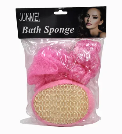 JBL SET ESPONJA DE BAÑO X 3PCS REF: JUNMEI - Producto de belleza y estética en Almacén Sandra