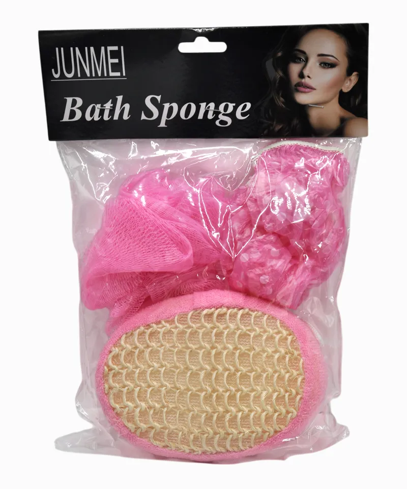 JBL SET ESPONJA DE BAÑO X 3PCS REF: JUNMEI - Producto de belleza y estética en Almacén Sandra