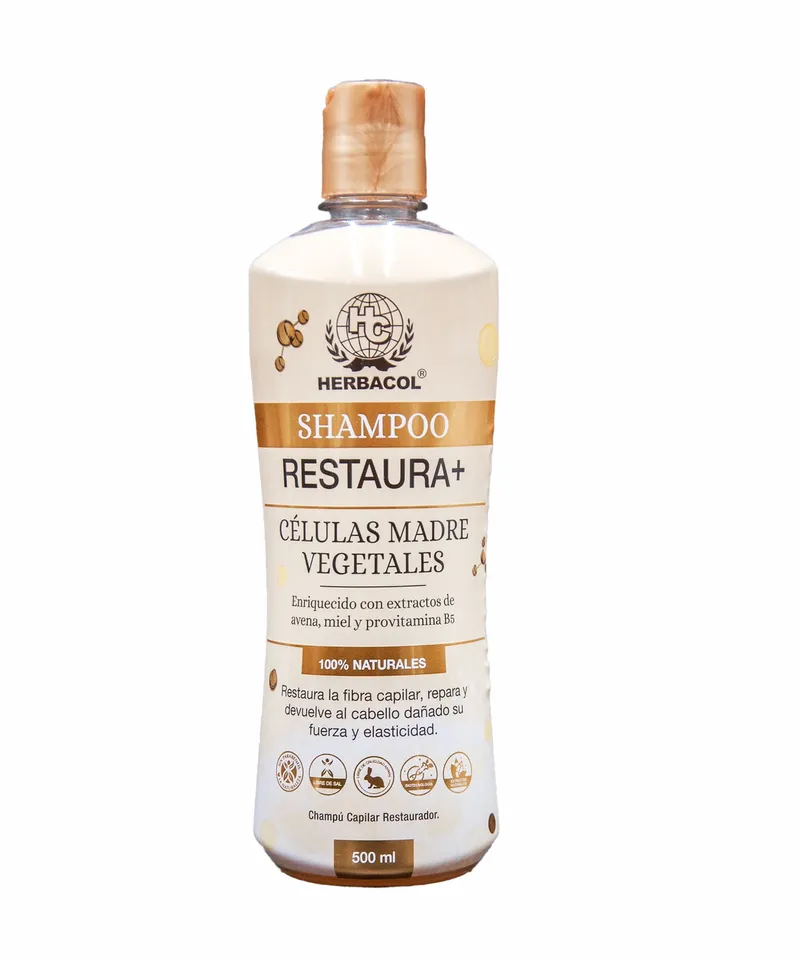 HERBACOL SHAMPOO RESTAURA + CELULAS MADRES VEGETALES X 500ML - Producto de belleza y estética en Almacén Sandra