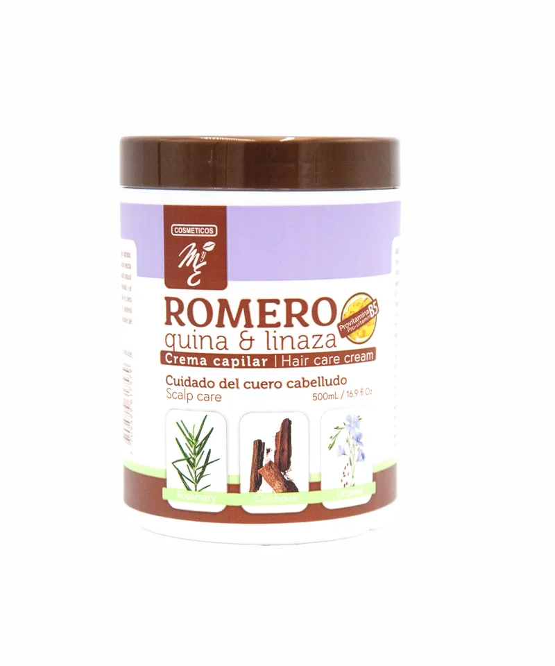 MYE CREMA CAPILAR ROMERO QUINA Y LINAZA X 500ML - Producto de belleza y estética en Almacén Sandra