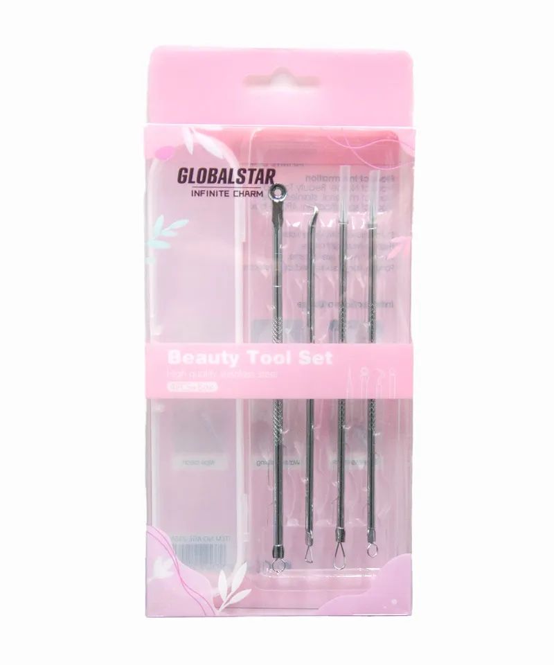PEICOL SET EXTRACTOR DE ESPINILLAS X 4 + ESTUCHE REF: AGE-236 - Producto de belleza y estética en Almacén Sandra