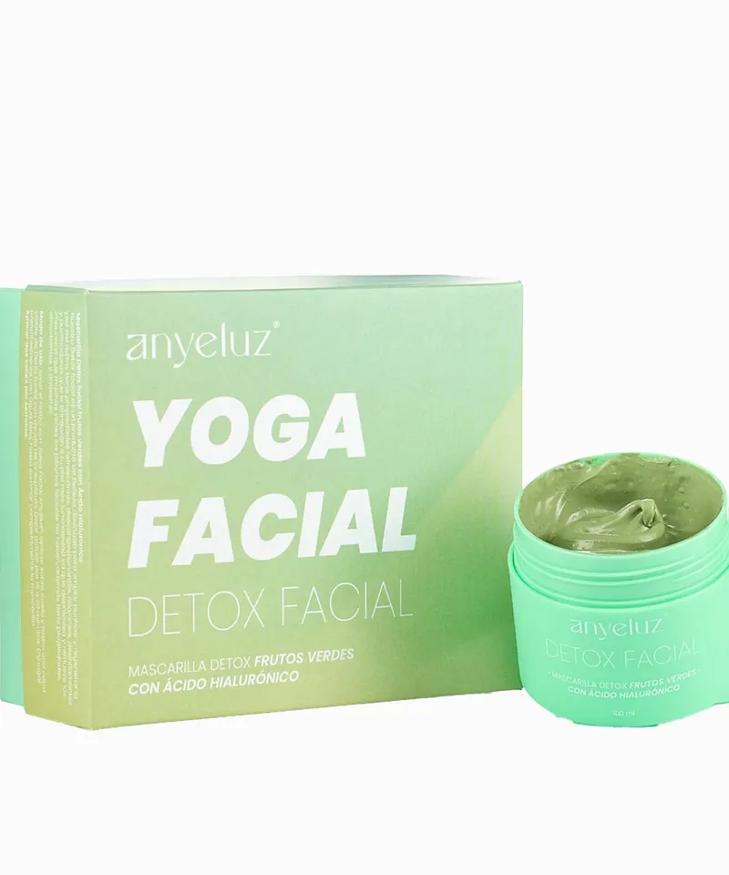 ANYELUZ YOGA FACIAL  DETOX FRUTOS VERDES X 100ML + BROCHA APLICADOR - Producto de belleza y estética en Almacén Sandra