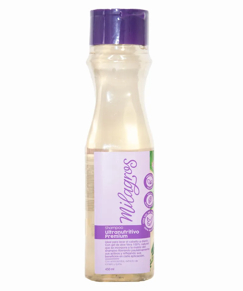 MILAGROS SHAMPOO ULTRANUTRITIVO PREMIUM X 450ML - Producto de belleza y estética en Almacén Sandra
