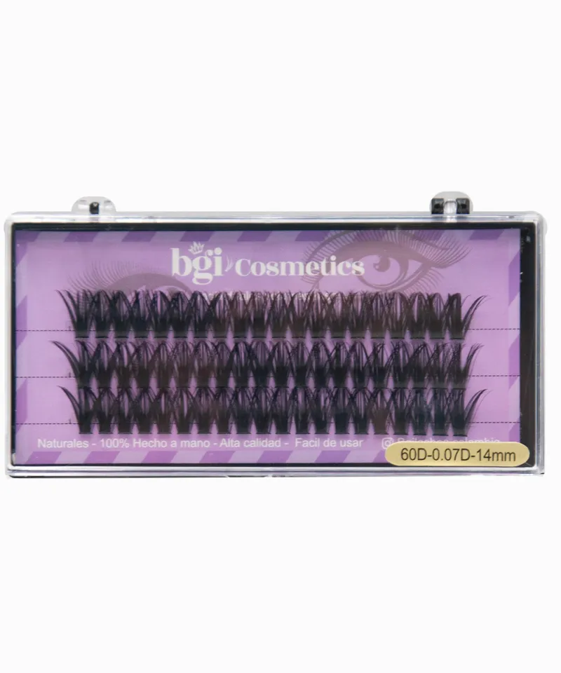 BGI LASHES PESTAÑAS VOLUMEN RUSO REF: 60D-0.07D-14MM - Producto de belleza y estética en Almacén Sandra