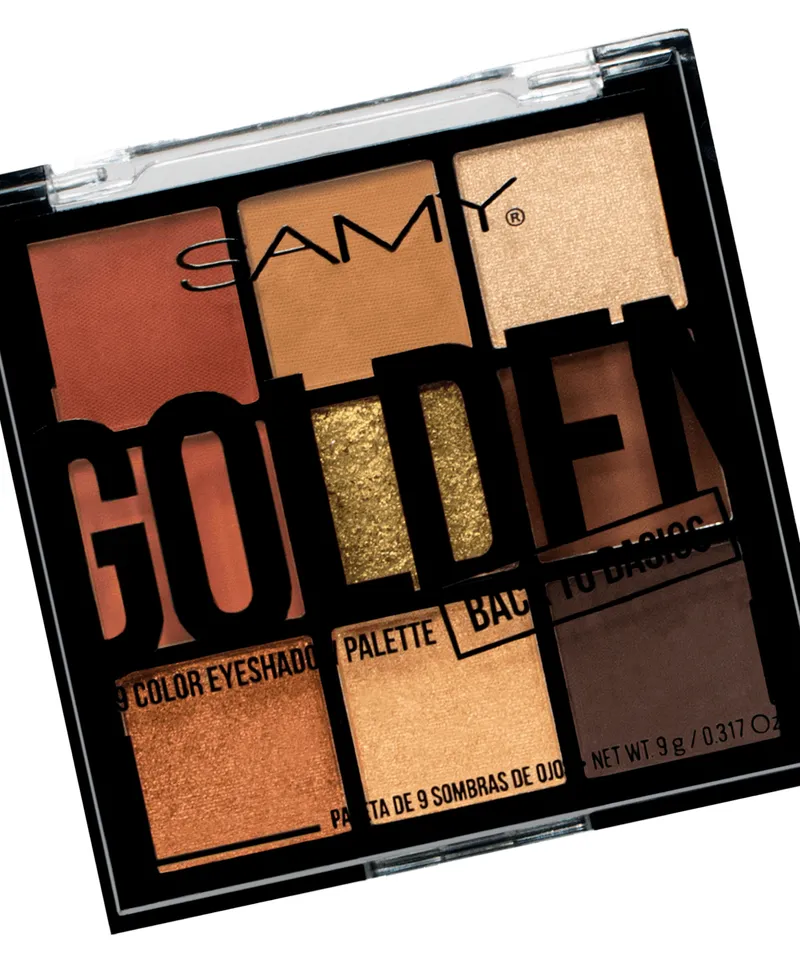 SAMY PALETA DE SOMBRAS X 9 TONOS N.13 GOLDEN - Producto de belleza y estética en Almacén Sandra