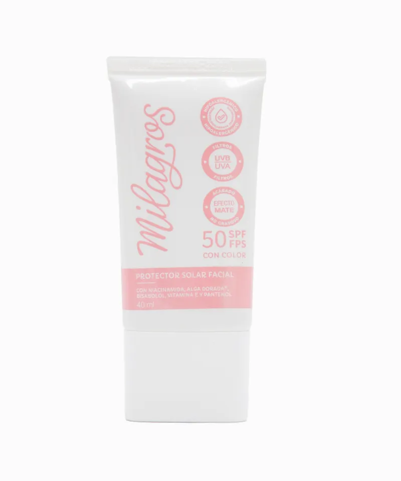 MILAGROS PROTECTOR SOLAR CON COLOR 50FPS X 40ML - Producto de belleza y estética en Almacén Sandra