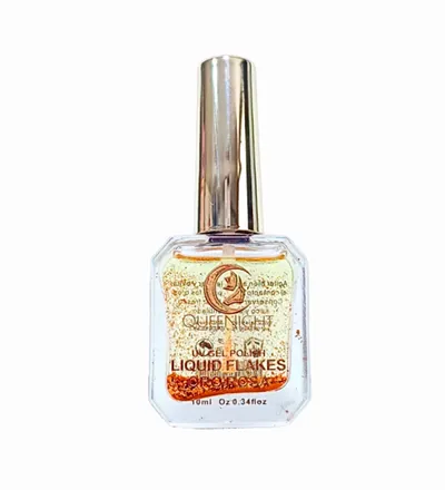 QUEENIGHT LIQUID FLAKES ORO ROSA X 10ML - Producto de belleza y estética en Almacén Sandra