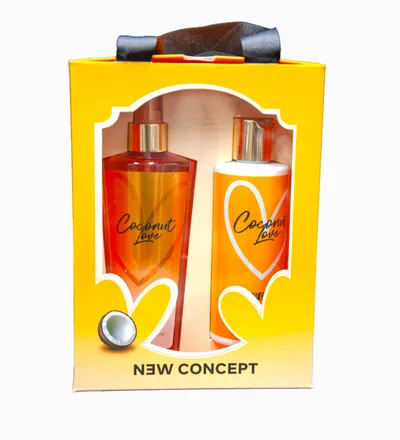 NEW CONCEPT KIT BODY MIST 250ML + CREMA 260ML MUJER COCONUT LOVE - Producto de belleza y estética en Almacén Sandra