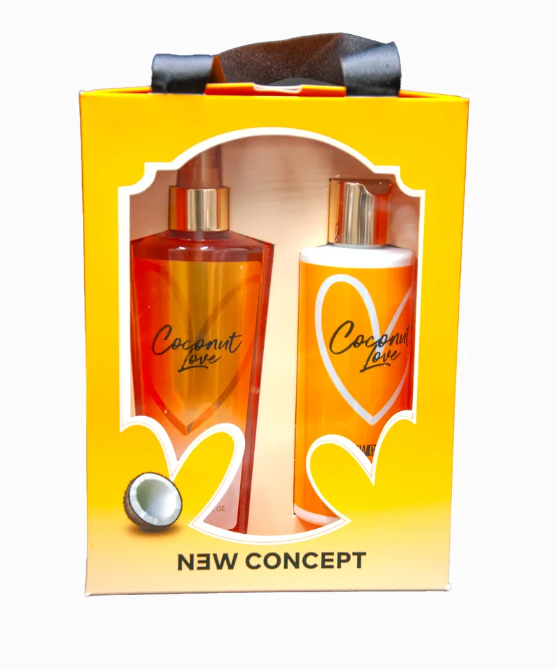 NEW CONCEPT KIT BODY MIST 250ML + CREMA 260ML MUJER COCONUT LOVE - Producto de belleza y estética en Almacén Sandra