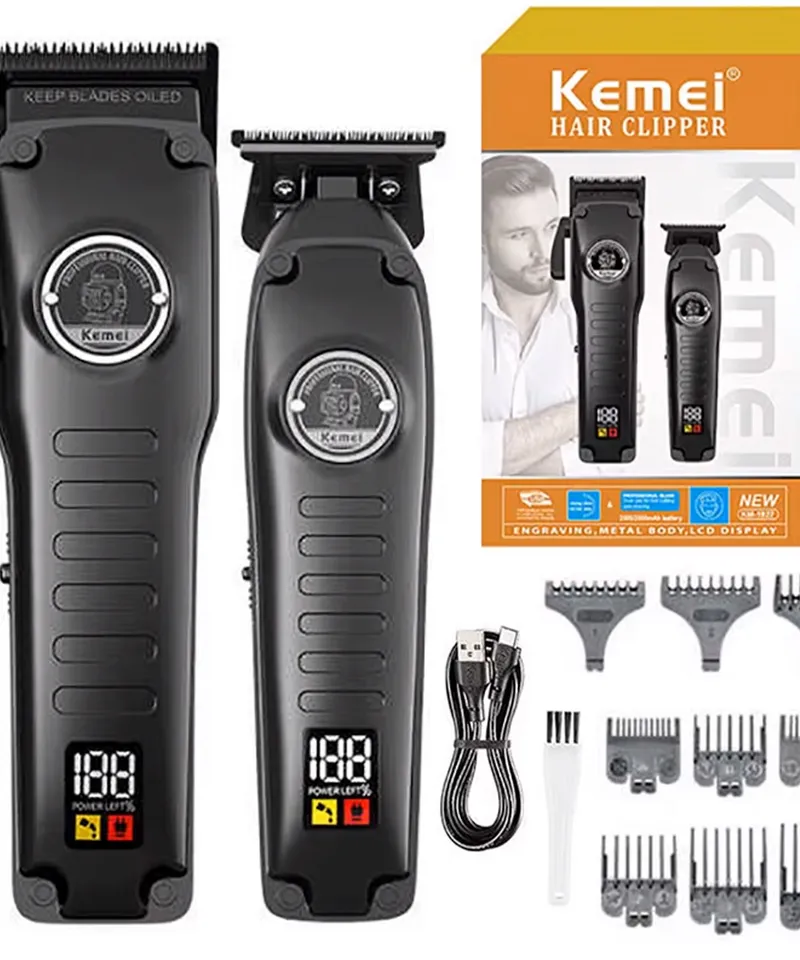 KEMEI COMBO MAQUINA PATILLERA REF: KM-1827 - Producto de belleza y estética en Almacén Sandra