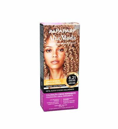 ALFAPARF ALTA MODA TINTE RUBIO CLARO IRISADO CENIZA N.8-21 X 150G - Producto de belleza y estética en Almacén Sandra