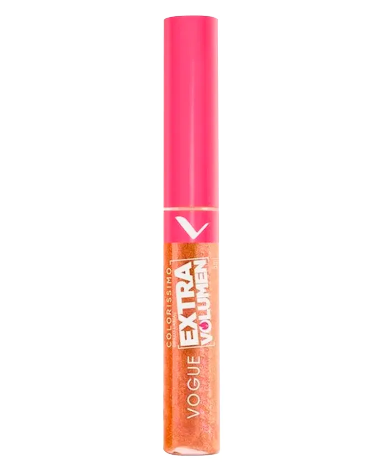 VOGUE BRILLO LABIAL COLORISIMO EXTRA VOLUMEN SOL DE VERANO X 5ML - Producto de belleza y estética en Almacén Sandra