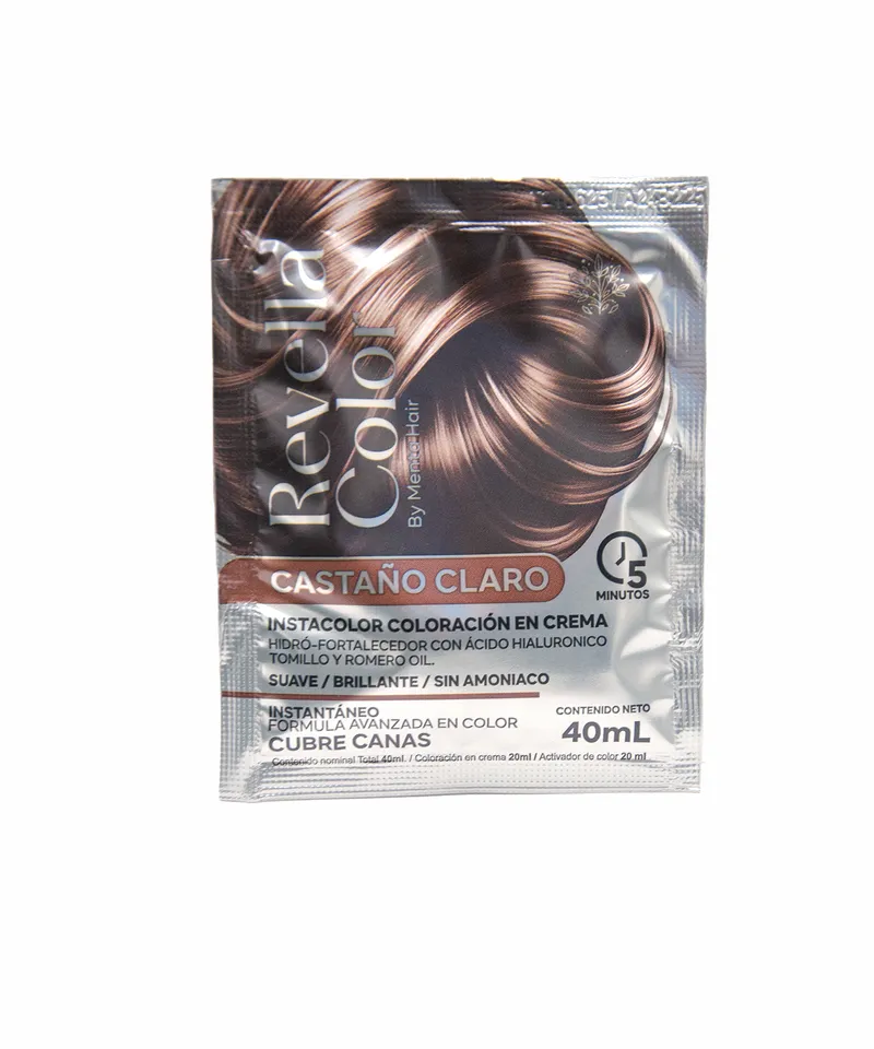 REVELLA COLOR CUBRECANAS COLOR CASTAÑO CLARO X 40ML - Producto de belleza y estética en Almacén Sandra