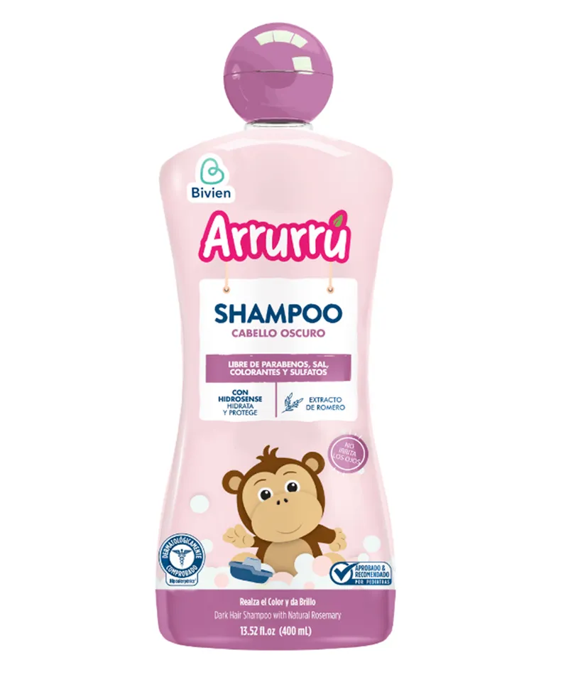 ARRURRU SHAMPOO CABELLO OSCURO X 400ML - Producto de belleza y estética en Almacén Sandra